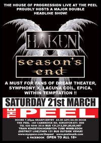 New Show - Saturday 21 March 2009 at The Peel, Kingston